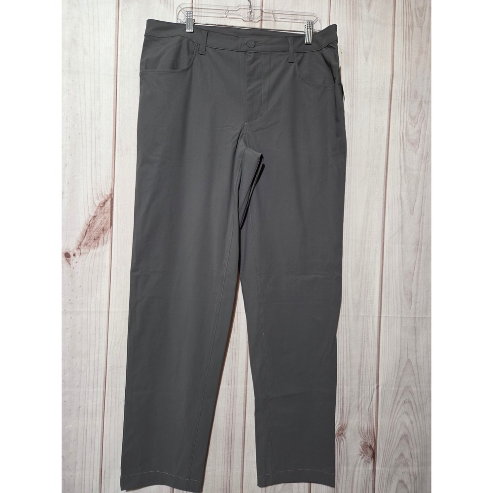 All in Motion Mens Golf Pants Dark Grey Performance Stretch Trousers 36x32 NEW